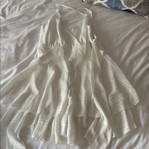 Elegant White Sleeveless Romper
